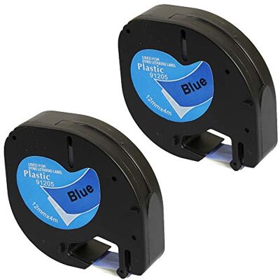 PRESTIGE CARTRIDGE 2 Nastri per Etichette Plastica compatibili per Dymo LetraTag 91205 S0721700 S0721650 Nero su Blu 12mm x 4m per Dymo LetraTag LT110T, LT100H, LT100T, QX50, XR PRESTIGE CARTRIDGE 2 Nastri per Etichette Plastica compatibili per Dymo LetraTag 91205 S0721700 S0721650 Nero su Blu 12mm x 4m per Dymo LetraTag LT110T, LT100H, LT100T, QX50, XR