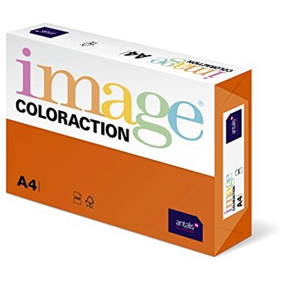 IMAGE Coloraction 838A 160S 15 Antalis DIN A4, 160 gr/mq- Carta per fotocopie, colore: Arancio IMAGE Coloraction 838A 160S 15 Antalis DIN A4, 160 gr/mq- Carta per fotocopie, colore: Arancio