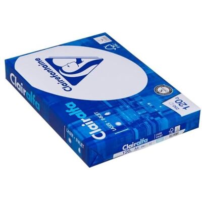 Clairefontaine Clairalfa/ Carta per fotocopiatrice, formato DIN A4, 120 g/mq, 250 pezzi Clairefontaine Clairalfa/ Carta per fotocopiatrice, formato DIN A4, 120 g/mq, 250 pezzi