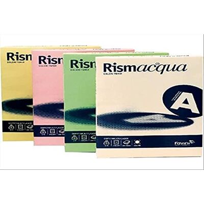 Favini Cartoncino Colorato Rismacqua, verde chiaro 09, 125 Pezzi Favini Cartoncino Colorato Rismacqua, verde chiaro 09, 125 Pezzi