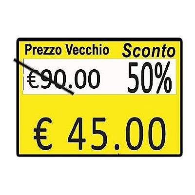 Printex PACK 10 ROTOLI 600 ETICH. 26x19mm GIALLO PERM. Printex PACK 10 ROTOLI 600 ETICH. 26x19mm GIALLO PERM.