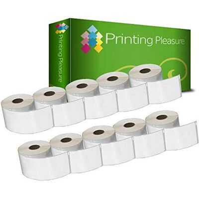 Printing Pleasure 10x Compatibile Rotolo 99010 28mm x 89mm Etichette adesive (Etichetta per rotolo: 130) per Dymo LabelWriter 4XL 450 400 330 320 310 Twin Turbo Duo SLP 450 400 200 120 100 Pro Printing Pleasure 10x Compatibile Rotolo 99010 28mm x 89mm Etichette adesive (Etichetta per rotolo: 130) per Dymo LabelWriter 4XL 450 400 330 320 310 Twin Turbo Duo SLP 450 400 200 120 100 Pro