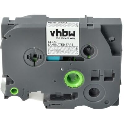 vhbw Cassetta nastro compatibile con Brother PT 9600, 9400, 9200 DX, 9200 PC, 9500 PC, 9700 PC etichettatrice 8m x 18 mm bianco su trasparente vhbw Cassetta nastro compatibile con Brother PT 9600, 9400, 9200 DX, 9200 PC, 9500 PC, 9700 PC etichettatrice 8m x 18 mm bianco su trasparente