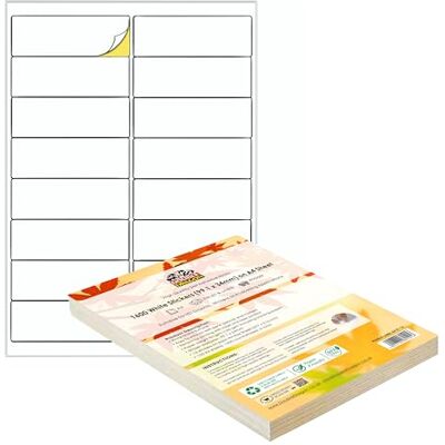 Dragon , Etichette Adesive A4 per Indirizzi, Carta Adesiva, 16 Etichette per Foglio, 100 Fogli, 99.1 x 34mm (1600 Etichette) Dragon , Etichette Adesive A4 per Indirizzi, Carta Adesiva, 16 Etichette per Foglio, 100 Fogli, 99.1 x 34mm (1600 Etichette)