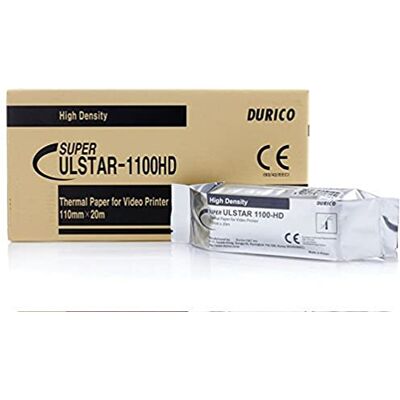 GIMA DURICO Carta Videostampante Compatibile SONY UPP-110HG, Alta Densità, 110 mm x 20 m, 5 Rotoli GIMA DURICO Carta Videostampante Compatibile SONY UPP-110HG, Alta Densità, 110 mm x 20 m, 5 Rotoli