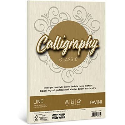Favini Carta CALLIGRAPHY LINO 200gr A4 50fg avorio 02 Favini Carta CALLIGRAPHY LINO 200gr A4 50fg avorio 02