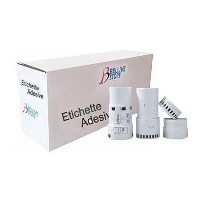 BELLIVESTORE 20 Rotoli Etichette adesive compatibile per Brother DK11202 DK-11202 62mm X 100mm QL-500, QL-550, QL-560, QL-570, QL-580N, QL-650TD, QL-1050, QL-1060N CON TELAIO BELLIVESTORE 20 Rotoli Etichette adesive compatibile per Brother DK11202 DK-11202 62mm X 100mm QL-500, QL-550, QL-560, QL-570, QL-580N, QL-650TD, QL-1050, QL-1060N CON TELAIO