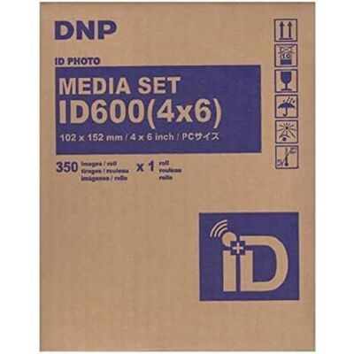 DNP ID600 4x6 Carta + Ribbon per 350 Fototessere o Stampe 10x15 DNP ID600 4x6 Carta + Ribbon per 350 Fototessere o Stampe 10x15