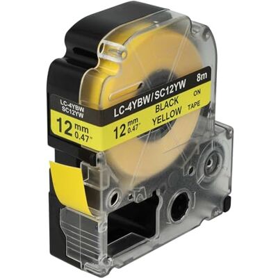vhbw Cassetta nastro compatibile con Epson LabelWorks LW-700, OK200, LW-900P, OK720, OK300, OK500P etichettatrice 8m x 12 mm nero su giallo vhbw Cassetta nastro compatibile con Epson LabelWorks LW-700, OK200, LW-900P, OK720, OK300, OK500P etichettatrice 8m x 12 mm nero su giallo