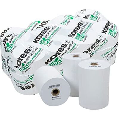 Confezione da 8 Rotoli di Carta Termica Kores - Senza BPA 80x60x12mm Confezione da 8 Rotoli di Carta Termica Kores - Senza BPA 80x60x12mm
