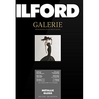 Ilford Galerie Prestige Metallic Gloss Carta Fotografica 260 Gm, A4, 25 Fogli. Ilford Galerie Prestige Metallic Gloss Carta Fotografica 260 Gm, A4, 25 Fogli.