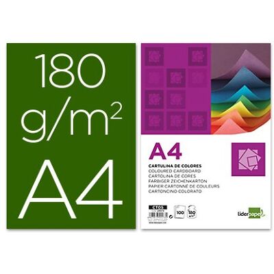 Cartoncino A4 Verde Bilhar 180g Liderpapel - Uso Scolastico Cartoncino A4 Verde Bilhar 180g Liderpapel - Uso Scolastico