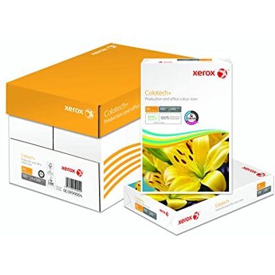 Xerox Colotech+ Fogli per Stampante A4 210 x 297 mm 100 GSM White, 4 Risme per Scatola, 500 Fogli ogni Risma Xerox Colotech+ Fogli per Stampante A4 210 x 297 mm 100 GSM White, 4 Risme per Scatola, 500 Fogli ogni Risma