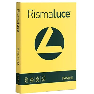 Favini Cartoncino Colorato Rismaluce, giallo sole 53 Favini Cartoncino Colorato Rismaluce, giallo sole 53