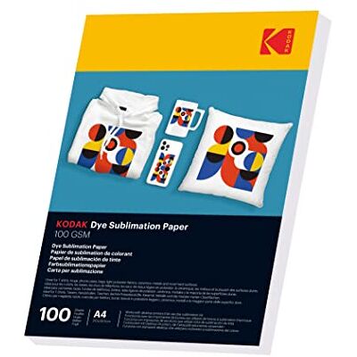 Kodak Dye Sublimation Paper 100 g, formato A4, 100 fogli Kodak Dye Sublimation Paper 100 g, formato A4, 100 fogli