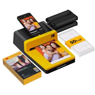 Kodak Dock ERA Stampante Fotografica 10x15cm, 4PASS, 50 Fogli Kodak Dock ERA Stampante Fotografica 10x15cm, 4PASS, 50 Fogli