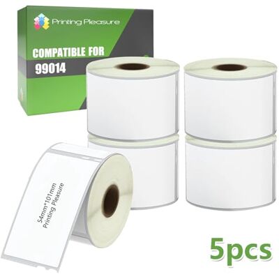 Printing Pleasure 5x Compatibile Rotolo 99014 54mm x 101mm Etichette adesive (Etichetta per rotolo: 220) per Dymo LabelWriter 4XL 450 400 330 320 310 Twin Turbo Duo Seiko SLP 450 400 200 120 100 Pro Printing Pleasure 5x Compatibile Rotolo 99014 54mm x 101mm Etichette adesive (Etichetta per rotolo: 220) per Dymo LabelWriter 4XL 450 400 330 320 310 Twin Turbo Duo Seiko SLP 450 400 200 120 100 Pro
