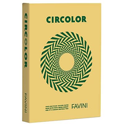 Favini 94632 Carta Circolor A4, 80 Gr 500 Fg, Saffron H4 Giallo Favini 94632 Carta Circolor A4, 80 Gr 500 Fg, Saffron H4 Giallo