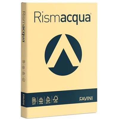 Favini A65R204 Cartoncino Colorato Rismacqua, 200 Pezzi Favini A65R204 Cartoncino Colorato Rismacqua, 200 Pezzi