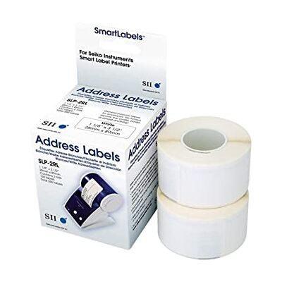 Seiko SLP-2RLH WHITE LABEL 28X89MM 260 LAB/ROLL Seiko SLP-2RLH WHITE LABEL 28X89MM 260 LAB/ROLL
