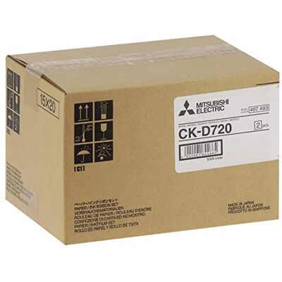 Mitsubishi Electric Carta + Ribbon per 400 Stampe 15x20 Mitsubishi Electric Carta + Ribbon per 400 Stampe 15x20