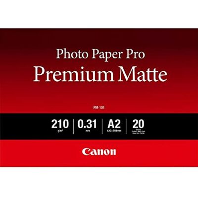 Canon PM-101 Carta Fotografica Premium Opaca Formato A2 (20 fogli) Canon PM-101 Carta Fotografica Premium Opaca Formato A2 (20 fogli)