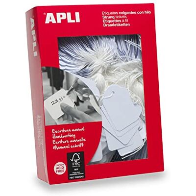 APLI Kids – Confezione di 1000 etichette, 9 x 24 mm, colore: bianco APLI Kids – Confezione di 1000 etichette, 9 x 24 mm, colore: bianco