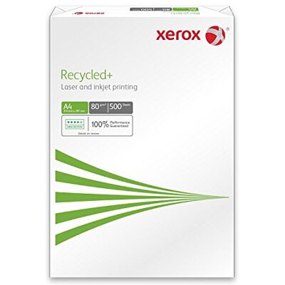 Xerox Recycled+ Papier Recyclé 80, A4, 80 G/M² Ramette de 500 Feuilles Xerox Recycled+ Papier Recyclé 80, A4, 80 G/M² Ramette de 500 Feuilles