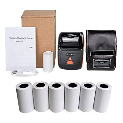Generic Portatile 58 mm Thermal Receipt POS Printer Handheld Wireless Bluetooth Maker With Paper Roll Carry On Works (Colore: Add 6 Rolls) Generic Portatile 58 mm Thermal Receipt POS Printer Handheld Wireless Bluetooth Maker With Paper Roll Carry On Works (Colore: Add 6 Rolls)