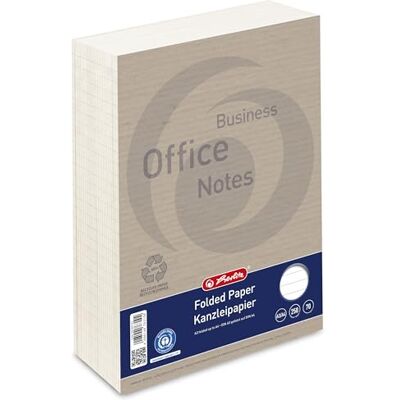 herlitz LANDRÉ Fogli protocollo Lineatura 21, a righe "Recycling" 70 g/m², hergestellt aus 100% Altpapier herlitz LANDRÉ Fogli protocollo Lineatura 21, a righe "Recycling" 70 g/m², hergestellt aus 100% Altpapier
