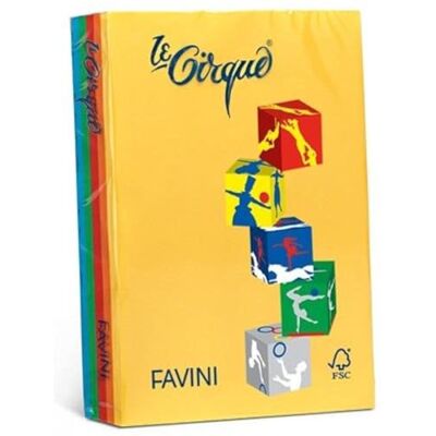 Favini Le Cirque Carta Colorata, 500 Pezzi Favini Le Cirque Carta Colorata, 500 Pezzi