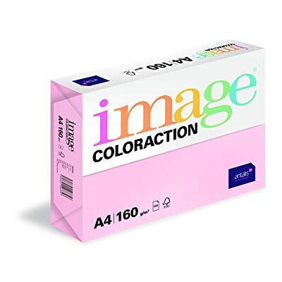 Antalis Image Coloraction Carta colorata per fotocopiatrice, 160 g/m², formato A4, confezione da 250 fogli, colore: Rosa chiaro Antalis Image Coloraction Carta colorata per fotocopiatrice, 160 g/m², formato A4, confezione da 250 fogli, colore: Rosa chiaro
