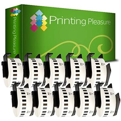 Printing Pleasure 10 x DK22210 Etichette adesive continuo compatibile per Brother P-Touch QL-500 QL-500BW QL-550 QL-570 QL-700 QL-720NW QL-800 QL-810W QL-820NWB QL-1050 QL-1100 QL-1110NWB 29mm x 30.48m Bianco Printing Pleasure 10 x DK22210 Etichette adesive continuo compatibile per Brother P-Touch QL-500 QL-500BW QL-550 QL-570 QL-700 QL-720NW QL-800 QL-810W QL-820NWB QL-1050 QL-1100 QL-1110NWB 29mm x 30.48m Bianco