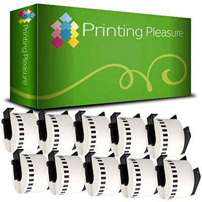 Printing Pleasure 10 x DK22223 Etichette adesive continuo compatibile per Brother P-Touch QL-500 QL-500BW QL-550 QL-570 QL-700 QL-720NW QL-800 QL-810W QL-820NWB QL-1050 QL-1100 QL-1110NWB 50mm x 30.48m Bianco Printing Pleasure 10 x DK22223 Etichette adesive continuo compatibile per Brother P-Touch QL-500 QL-500BW QL-550 QL-570 QL-700 QL-720NW QL-800 QL-810W QL-820NWB QL-1050 QL-1100 QL-1110NWB 50mm x 30.48m Bianco