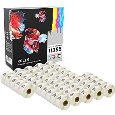 PRESTIGE CARTRIDGE 50 Compatibili Rotoli 11355 S0722550 19mm x 51mm Etichette adesive per Dymo LabelWriter 4XL 450 400 330 320 310 Twin Turbo Duo Seiko SLP 450 410 400 240 200 120 100 Pro Plus (500 Etichette per Rotolo) PRESTIGE CARTRIDGE 50 Compatibili Rotoli 11355 S0722550 19mm x 51mm Etichette adesive per Dymo LabelWriter 4XL 450 400 330 320 310 Twin Turbo Duo Seiko SLP 450 410 400 240 200 120 100 Pro Plus (500 Etichette per Rotolo)