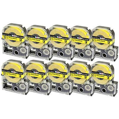 PRESTIGE CARTRIDGE 10x Nastro per Etichette compatibile per Epson SC12YW LC-4YBW LC-4YBW9 Nero su Giallo 12mm x 8m per Etichettatrice Epson LabelWorks LW-300 LW-300L LW-400 LW-500 LW-600P LW-700 LW-900P LW-1000P PRESTIGE CARTRIDGE 10x Nastro per Etichette compatibile per Epson SC12YW LC-4YBW LC-4YBW9 Nero su Giallo 12mm x 8m per Etichettatrice Epson LabelWorks LW-300 LW-300L LW-400 LW-500 LW-600P LW-700 LW-900P LW-1000P