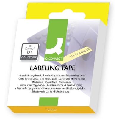 Q-Connect Nastro compatibile con Dymo D1 per etichettatrici Dymo Label Manager nero/giallo 9 mm x 7 m Q-Connect Nastro compatibile con Dymo D1 per etichettatrici Dymo Label Manager nero/giallo 9 mm x 7 m