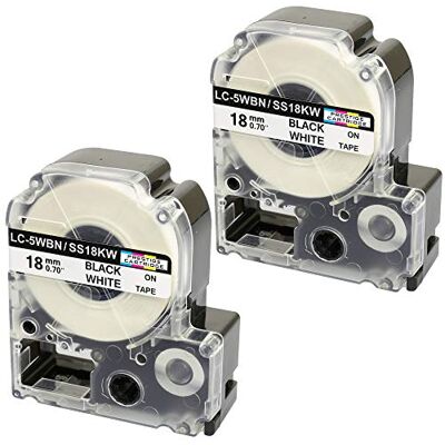 PRESTIGE CARTRIDGE 2x Nastro per Etichette compatibile per Epson SS18KW LC-5WBN LC-5WBN9 Nero su Bianco 18mm x 8m per Etichettatrice Epson LabelWorks LW-300 LW-300L LW-400 LW-500 LW-600P LW-700 LW-900P LW-1000P PRESTIGE CARTRIDGE 2x Nastro per Etichette compatibile per Epson SS18KW LC-5WBN LC-5WBN9 Nero su Bianco 18mm x 8m per Etichettatrice Epson LabelWorks LW-300 LW-300L LW-400 LW-500 LW-600P LW-700 LW-900P LW-1000P