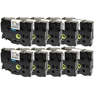 PRESTIGE CARTRIDGE 10 Compatibili Cassettes TZe-S241 TZ-S241 nero su bianco 18mm x 8m Nastri laminati forte adesive per Brother P-Touch PT-2430PC 3600 9600 D400 D600VP E300VP E550WVP H300 H500 P700 P750W Etichettatrici PRESTIGE CARTRIDGE 10 Compatibili Cassettes TZe-S241 TZ-S241 nero su bianco 18mm x 8m Nastri laminati forte adesive per Brother P-Touch PT-2430PC 3600 9600 D400 D600VP E300VP E550WVP H300 H500 P700 P750W Etichettatrici