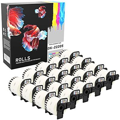 PRESTIGE CARTRIDGE , Compatible Continuous White Standard Address Labels for Brother QL-500, QL-550, QL-560, QL-570, QL-580N, QL-650TD, QL-700, QL-720NW, QL-1050, QL-1060N Label Printers (62mm x 30.48m) PRESTIGE CARTRIDGE , Compatible Continuous White Standard Address Labels for Brother QL-500, QL-550, QL-560, QL-570, QL-580N, QL-650TD, QL-700, QL-720NW, QL-1050, QL-1060N Label Printers (62mm x 30.48m)