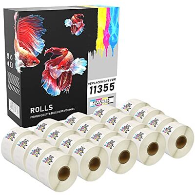 PRESTIGE CARTRIDGE 20 Compatibili Rotoli 11355 S0722550 19mm x 51mm Etichette adesive per Dymo LabelWriter 4XL 450 400 330 320 310 Twin Turbo Duo Seiko SLP 450 410 400 240 200 120 100 Pro Plus (500 Etichette per Rotolo) PRESTIGE CARTRIDGE 20 Compatibili Rotoli 11355 S0722550 19mm x 51mm Etichette adesive per Dymo LabelWriter 4XL 450 400 330 320 310 Twin Turbo Duo Seiko SLP 450 410 400 240 200 120 100 Pro Plus (500 Etichette per Rotolo)