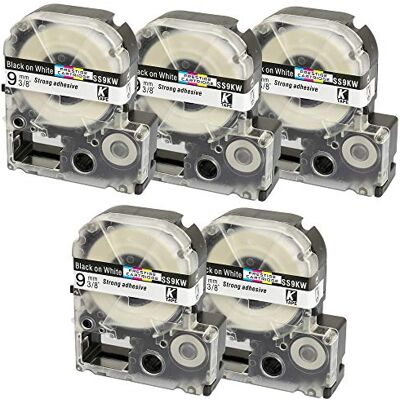 PRESTIGE CARTRIDGE 5x Nastro per Etichette compatibile per Epson SS9KW LC-3WBN LC-3WBN9 Nero su Bianco 9mm x 8m per Etichettatrice Epson LabelWorks LW-300 LW-300L LW-400 LW-500 LW-600P LW-700 LW-900P LW-1000P PRESTIGE CARTRIDGE 5x Nastro per Etichette compatibile per Epson SS9KW LC-3WBN LC-3WBN9 Nero su Bianco 9mm x 8m per Etichettatrice Epson LabelWorks LW-300 LW-300L LW-400 LW-500 LW-600P LW-700 LW-900P LW-1000P