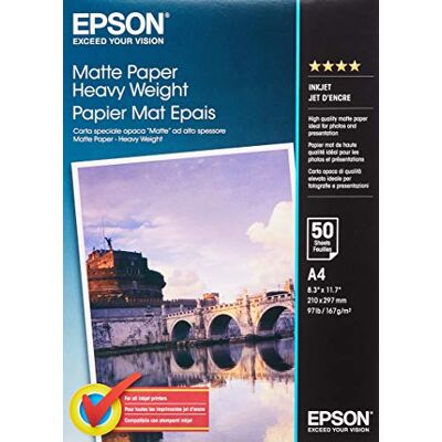 Epson Matte Paper Heavy Weight Papel Epson Matte Paper Heavy Weight Papel