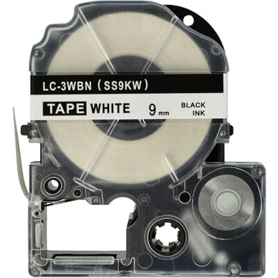 vhbw Cassetta nastro compatibile con Epson LabelWorks LW-700, LW-300, LW-400, LW-500, LW-900P etichettatrice 8m x 9 mm nero su bianco Sostituisce SS9KW, LC-3WBN vhbw Cassetta nastro compatibile con Epson LabelWorks LW-700, LW-300, LW-400, LW-500, LW-900P etichettatrice 8m x 9 mm nero su bianco Sostituisce SS9KW, LC-3WBN
