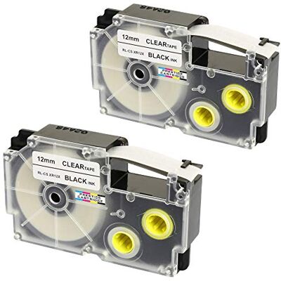 PRESTIGE CARTRIDGE 2 Cassettes XR-12X XR-12X1 nero su trasparente 12mm x 8m Nastri compatibili per Etichettatrice Casio KL-60 KL-100 KL-120 KL-200 KL-300 KL-750 KL-780 KL-820 KL-2000 KL-7000 KL-7200 KL-8100 CW-L300 PRESTIGE CARTRIDGE 2 Cassettes XR-12X XR-12X1 nero su trasparente 12mm x 8m Nastri compatibili per Etichettatrice Casio KL-60 KL-100 KL-120 KL-200 KL-300 KL-750 KL-780 KL-820 KL-2000 KL-7000 KL-7200 KL-8100 CW-L300