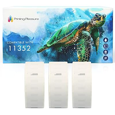 Printing Pleasure 3x Compatibile Rotolo 11352 25mm x 54mm Etichette adesive (Etichetta per rotolo: 500) per Dymo LabelWriter 4XL 450 400 330 320 310 Twin Turbo Duo SLP 450 400 200 120 100 Pro Printing Pleasure 3x Compatibile Rotolo 11352 25mm x 54mm Etichette adesive (Etichetta per rotolo: 500) per Dymo LabelWriter 4XL 450 400 330 320 310 Twin Turbo Duo SLP 450 400 200 120 100 Pro