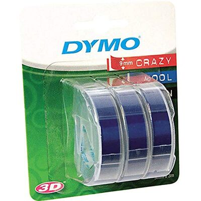 Dymo S0847740 Nastro a Rilievo 3D, 9 mm x 3 m, Blu Dymo S0847740 Nastro a Rilievo 3D, 9 mm x 3 m, Blu