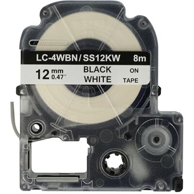 vhbw cassetta nastro compatibile con Epson LabelWorks LW-1000P, LW-600P, LW-700, LW-500, LW-300, LW-400 etichettatrice 12 mm nero su bianco vhbw cassetta nastro compatibile con Epson LabelWorks LW-1000P, LW-600P, LW-700, LW-500, LW-300, LW-400 etichettatrice 12 mm nero su bianco