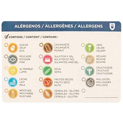 GARCÍA DE POU 224.16 etichette allergeniche - Etichette GARCÍA DE POU 224.16 etichette allergeniche - Etichette