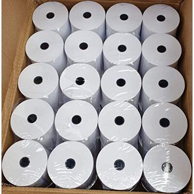 Dragon Rotoli di carta termica per registratore di cassa, 80 mm x 80 mm, rotoli per registratore di cassa, rotoli di carta di credito, ricevute PDQ (20 rotoli) Dragon Rotoli di carta termica per registratore di cassa, 80 mm x 80 mm, rotoli per registratore di cassa, rotoli di carta di credito, ricevute PDQ (20 rotoli)